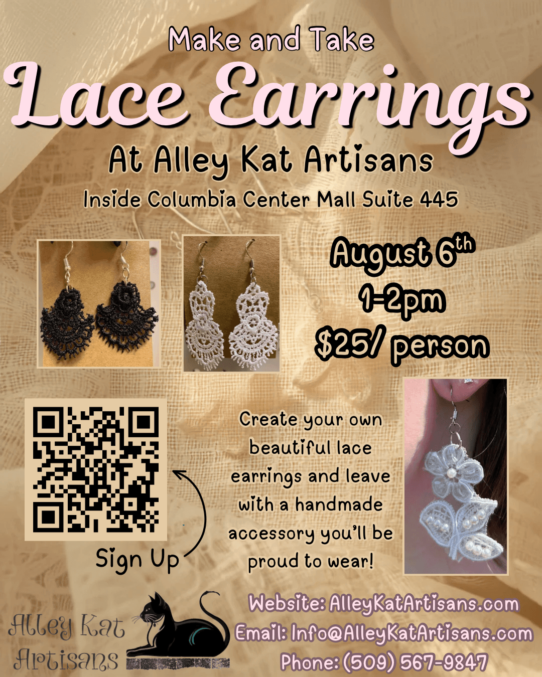 Make and Take Lace Earrings